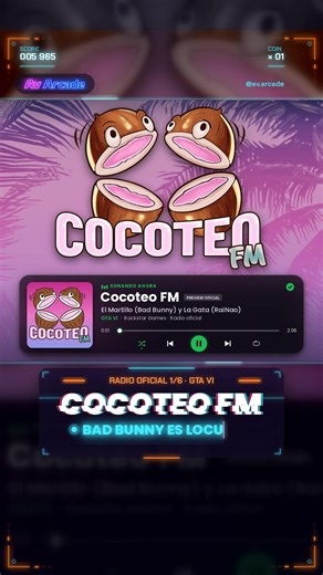 🔊 Bad Bunny es locutor en GTA VI Por qué importa: Cocoteo FM no es un easter egg, es media vida del juego con dembow, bachata y el mismo Bad Bunny al micrófono. 🥥 Bad Bunny y RaiNao conducen Cocoteo FM 📻 Audio oficial de Rockstar 📅 GTA VI sale el 19 de noviembre ¿Te sirvió? Sígueme para más noticias gamer 🎮 ¿Tú prendes Cocoteo FM o Flash FM primero? 👇 #GTAVI #GTA6 #CocoteoFM #BadBunny #RockstarGames
