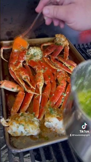 Snow Crab Legs on the Traeger