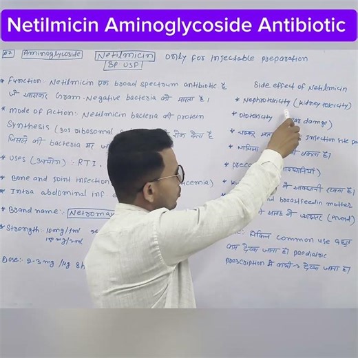 Side effects of Netilmicin Antibiotic injection