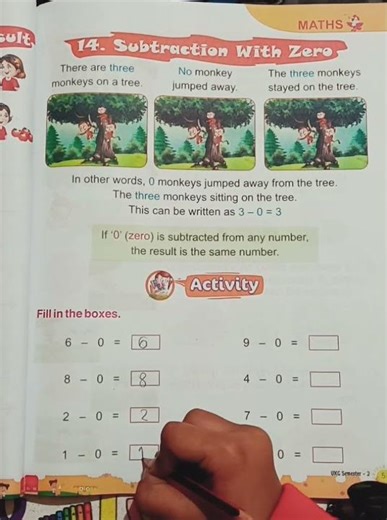 subtraction with zero fill in the box#mathstricks#viralvideo#educationalfunforkids