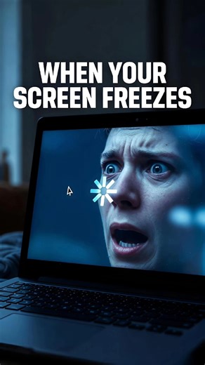 What happened when your screen suddenly froze?🤔 #shorts #blinkhappens