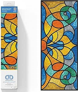 DIAMOND DOTZ Stained Glass Study Diamond Painting Kits for Adults - Diamond Art Kits a Relaxing Creative Craft Kit with Dotz Gems 9.5x22.8