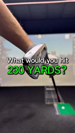 230 yards - AVODA CURVED FACE 7iron #golf