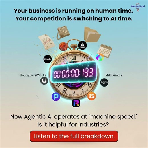 Your competition's AI clock ticks in milliseconds