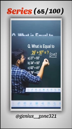 Genius Zone 💖 on Instagram: "Maths Short trick series ( 65 / 100 ) ✅ . . . #reels #tranding #tricks #maths #compitition"