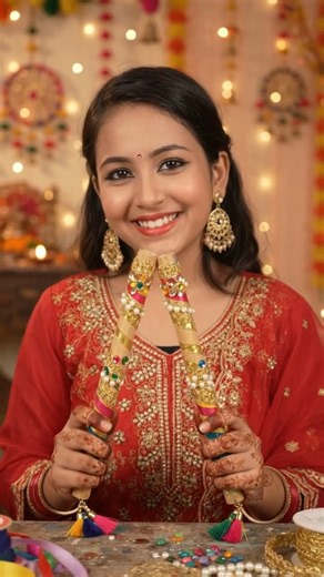 How to Decorate Dandiya Sticks 2026 💃✨ | Easy DIY Dandiya Stick Decoration for Navratri | DIY #decor