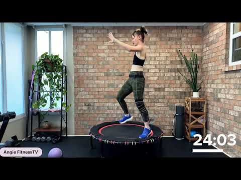 Rebounding Workout | Total Body Sculpt for Upper, Lower & Core on the Mini Trampoline