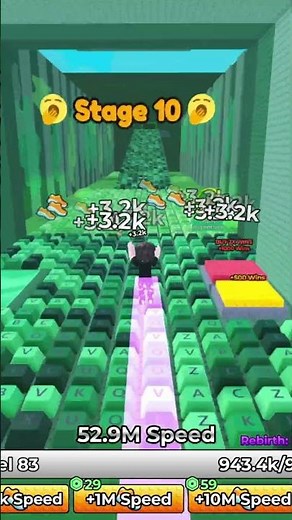 + 1 Speed Slime Keyboard Escape New Roblox Gameplay Stages 1-11