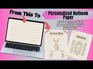 How to Make Your Own Personalized Notebook Paper in Canva | Step-by-Step Guide