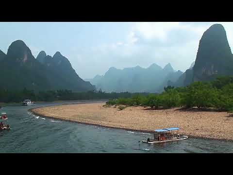 Karst landscape of Li River from Guilin to Yangshuo