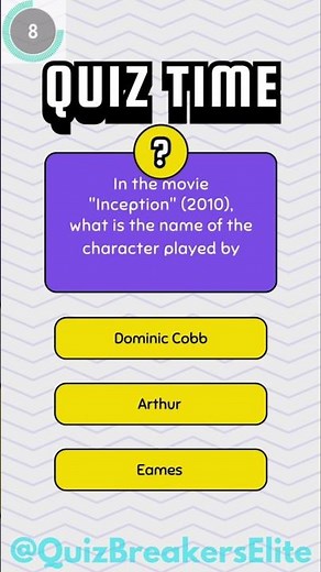 Who Did Leonardo DiCaprio Play in Inception? 🌀🧠 Can You Guess? #Shorts