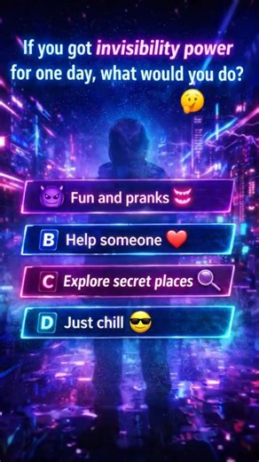 What Would You Do If You Had Invisibility Power for 1 Day? 🤯 | Aaj Ka Sawal#shorts