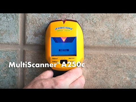 Zircon MultiScanner A250c Wall Scanner use to Find Studs, Metal & Live AC Electricity
