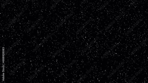 Heavy snow falling, large-sized flakes falling, video is 4k 24p with alpha channel for transparency and transparent background