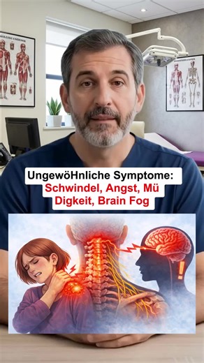 Ungewöhnliche Symptome: Schwindel, Angst, Müdigkeit, Brain Fog, Nacken-/Schulterschmerzen, manchmal mit Verdauungsbeschwerden. #Gesundheit #gesund #Gesundheitstipps #Deutschland #germany