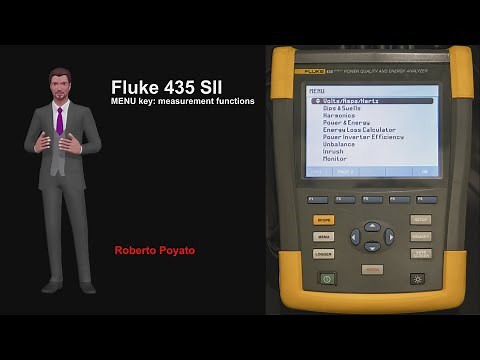 FLUKE 435 SII POWER QUALITY ANALYZER. MEASUREMENT FUNCTIONS