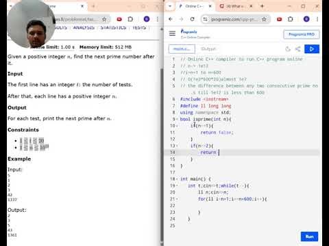 Next prime cses problemset