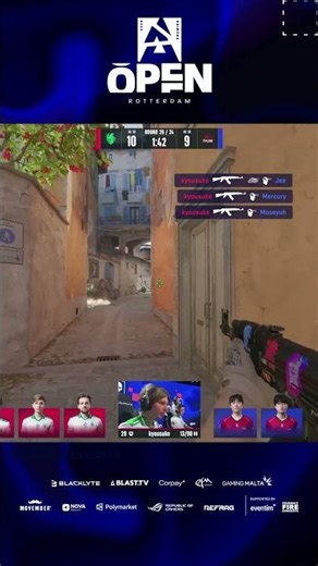 kyosuke with a FAST AND PRECISE quadra that breaks the round instantly #blast #rotterdam #cs #cs2
