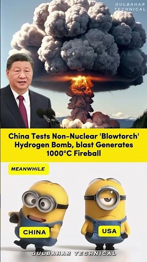 China’s Non-Nuclear Hydrogen Bomb Creates a 1000°C Fireball! 🔥💣