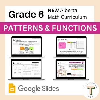 Alberta Grade 6 New Math Curriculum - PATTERNS - Patterns & Functions