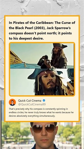 Pirates of the Caribbean 2003 Jack Sparrows Compass Points to His Deepest Desire