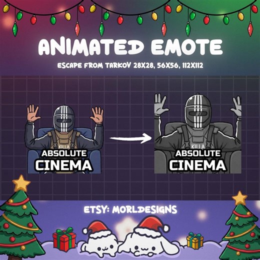 Animated Tarkov Emote: Absolute Cinema. Twitch, Discord, Youtube, Kick (digital Download) - Etsy