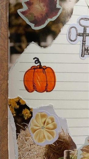 Scrapbook pages for Autumn 📔🍁 #scrapbooking #fall #foryou #bookish #shorts