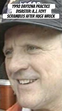 1992 Daytona Practice Disaster: A.J. Foyt Scrambles After Huge Wreck