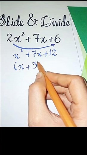 Slide & Divide Method | Factoring Trinomials | The Easiest Way To Factor A Trinomial !! #shorts