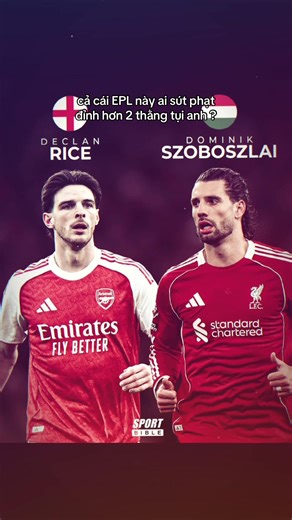 So sánh kỹ năng sút phạt giữa Szoboszlai và Rice