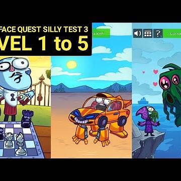 Troll Face Quest: SILLY TEST 3 Level 1 2 3 4 5