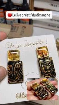 You decide, I create... DIY earrings in #fimo and #oeuvresin we did this TOGETHER 🥰