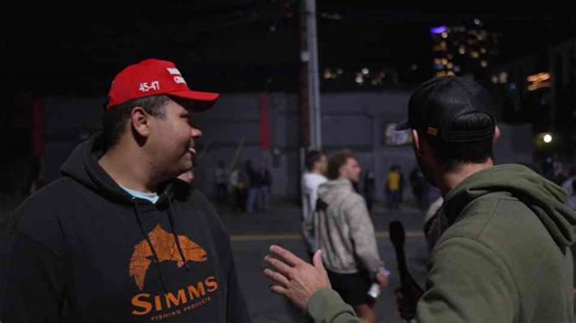 Why are MAGA and anti-Trump groups facing off in public?