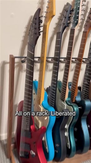 "Really opened up my music room. The only down side, my wife is not happy about all the open space and free hanger slots now that I have more room for guitars. I think she knows whats next. Like someone else said, now my room looks like a guitar store. Very nice." - Pat F. Experience the world's most trusted guitar rack: 🇺🇸 100% made in the USA 💪 Trusted with 10 million guitars since 1987 🎸 Designed by guitarists for guitarists | String Swing Displays