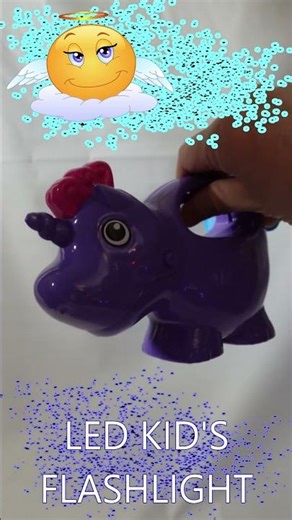 Press for MAGIC! ✨🟣 Spark Create Imagine Led Flashlight Purple Unicorn 🦄 Sound & Light