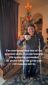 I didn’t choose this monkey wrench, but I can choose the attitude I bring into it. Crutches, setbacks, limits…yep, all here. But so is gratitude, growth, and a whole lot of perspective. I mourned the disappointment of letting go of my ideal vision for this season. This was supposed to be the year I completed my fitness plan, added more Christmas trees, made tons of homemade gifts, and hosted gatherings. Instead, I’m navigating December on crutches and in motorized wheelchairs to go Christmas sho