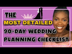 Detailed 3-months wedding planning timeline and checklist in 2025