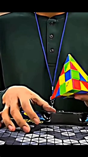 Master pyraminx cube solve and crazy reaction #shorts #rubikscube #puzzle