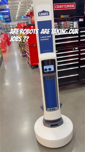 Lowe’s robot scanning the store looking for thieves, using x-ray vision. ￼￼