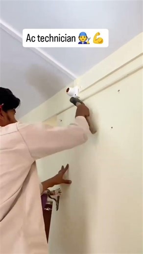 ac installation samsung inverter 3star 🧑‍🔧🛠️#airconditioner #actechnician #aircompressor