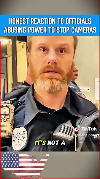 Honest reaction to officials abusing power to stop cameras #karens #1stamendment #auditingamerica #auditing #copsoftiktok