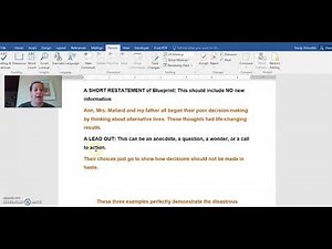 ELA 30-1 How to write a CONCLUDING Paragraph for a Literary Exploration