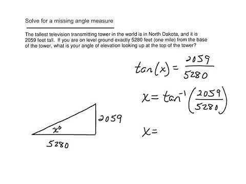 Geometry: SOHCAHTOA word problems