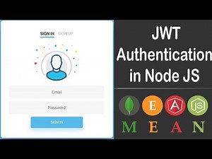 MEAN Stack Jwt Authentication in Node JS API - Part 1