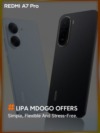 Clean look. Strong performance. ✨ The REDMI A7 Series delivers a sleek design that stands out; built to keep up with your everyday. Shop now and get FREE earphones 🎧 own it via Lipa Pole Pole with just KES 2,200 Offer valid till 9th May ⚡ #REDMIA7Series #NewLaunch