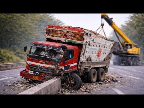Too Much Load! Pakistani Truck Brake Failure | Suspension Completely Broken