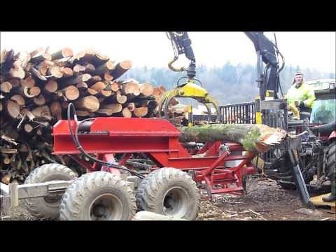 Langholzspalter Eigenbau [FULL HD]