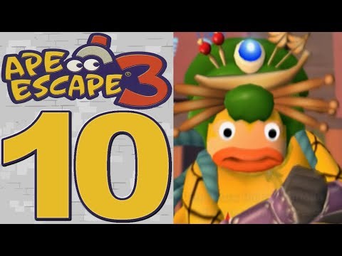 Ape Escape 3 [Part 10] Monkey Yellow Ninja Battle!