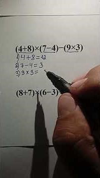 How to Solve Math Expressions Step by Step #math #basicproblems #mathematics #mathematica #mathtrick