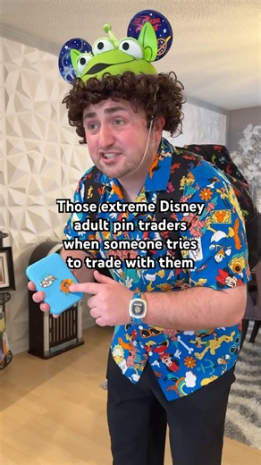 How those extreme Disney adult pin traders be! #shorts